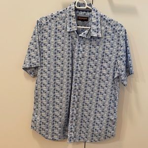 Johnston & Murphy short sleeve shirt, airplane print